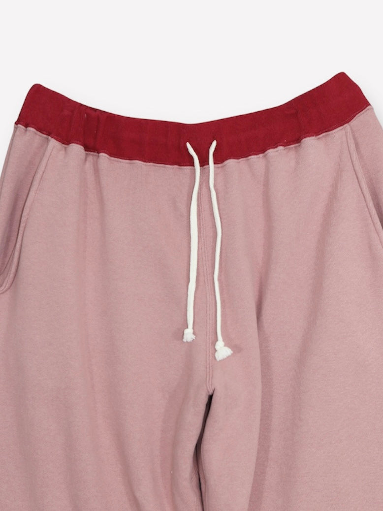 SIDESEAMLESS SWEAT PANTS【A-116】FADE RED/SCARLET