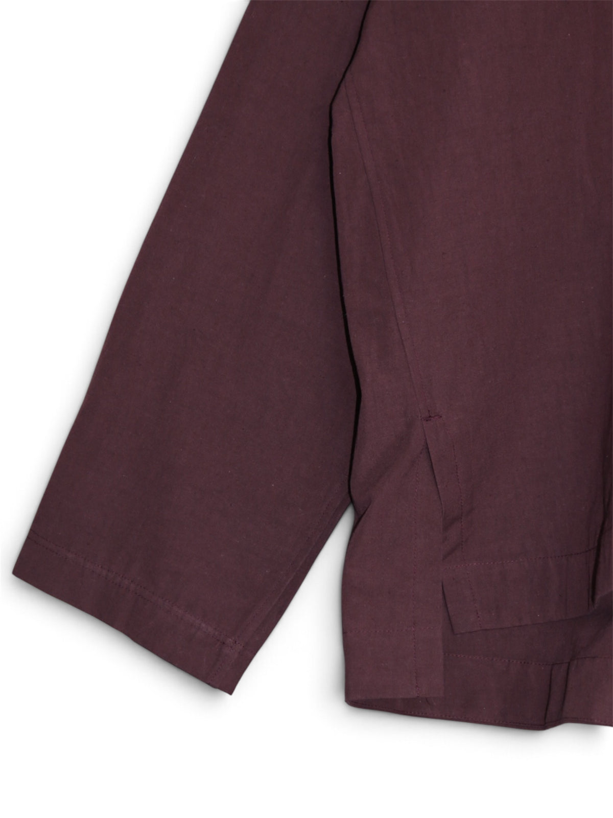 HENLEY SHIRT【O22SRT1】AUBERGINE