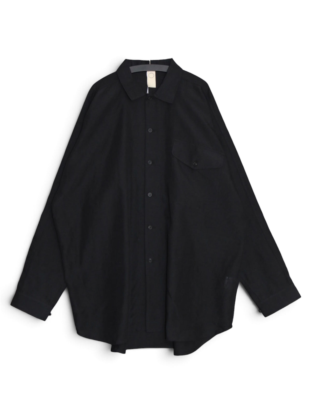 PLAIN LOOSE SHIRT【O22SRT2】BLACK