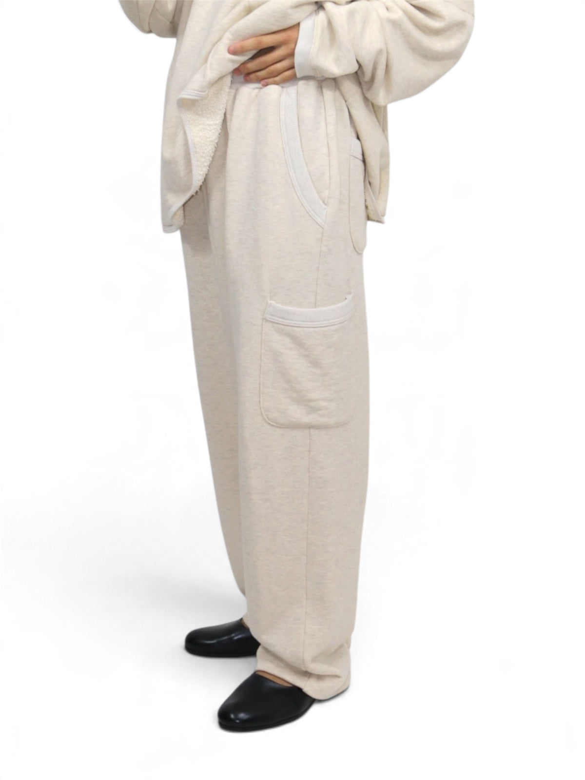 SIDE POCKET JOGGING PANTS【O22TS7】OATMEAL