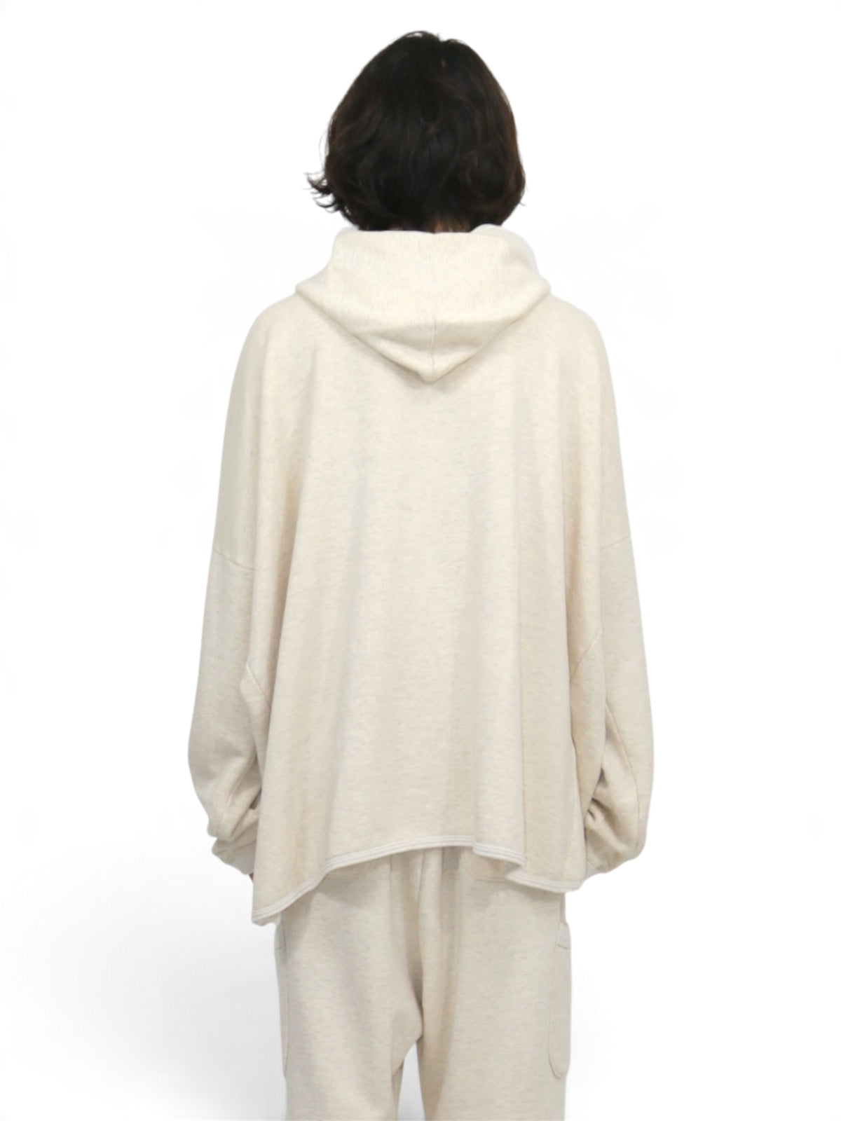 WIDE FIT HOODED SWEAT【O22TS6】OATMEAL