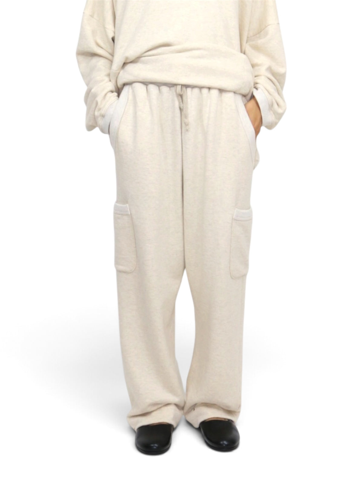 SIDE POCKET JOGGING PANTS【O22TS7】OATMEAL